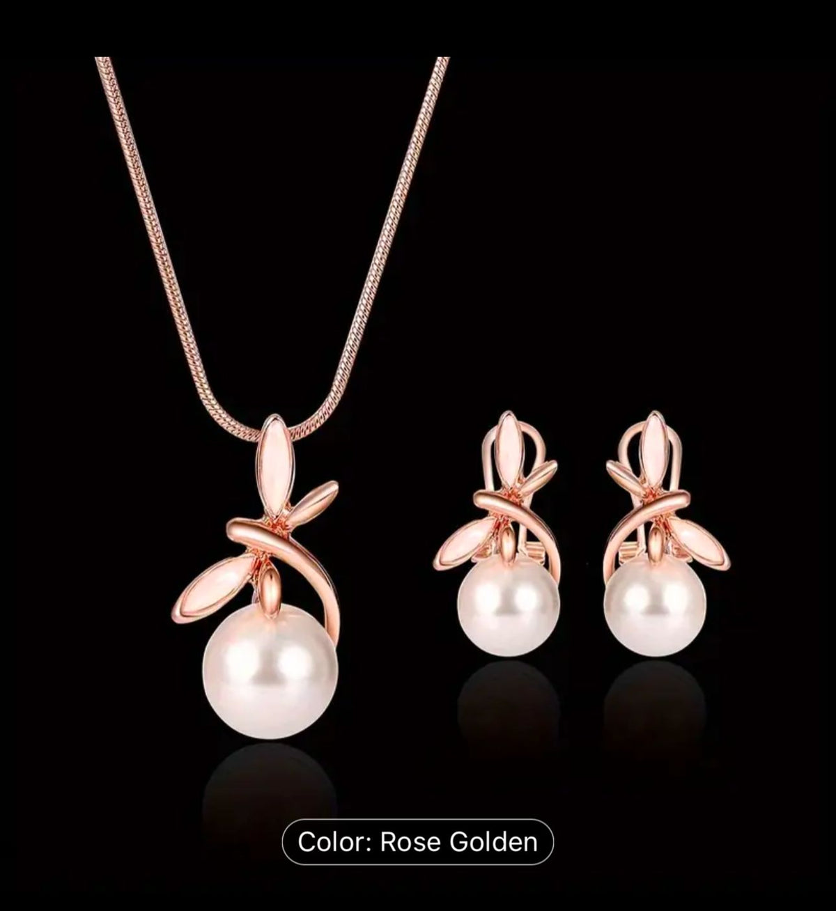 Pearl Necklace Earrings Set in Germany