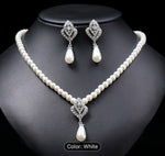 Unique Beaded Pearl Necklace and Earrings Set For Women in Berlin