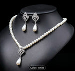 Unique Beaded Pearl Necklace and Earrings Set For Women in Berlin