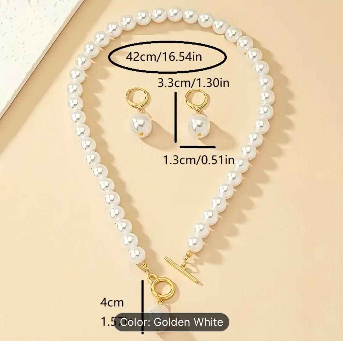 Elegant Pearl Necklace and Earring in Munich