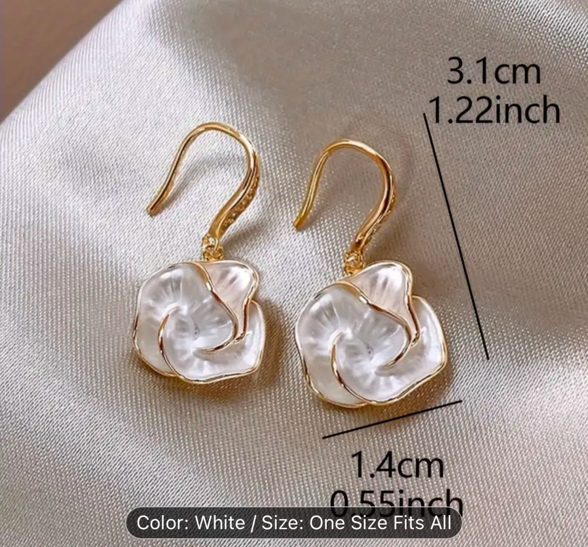 Camellia Earrings in Germany