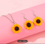 Sunflower Earring and chain Sunshine Women Jewelry in Munich