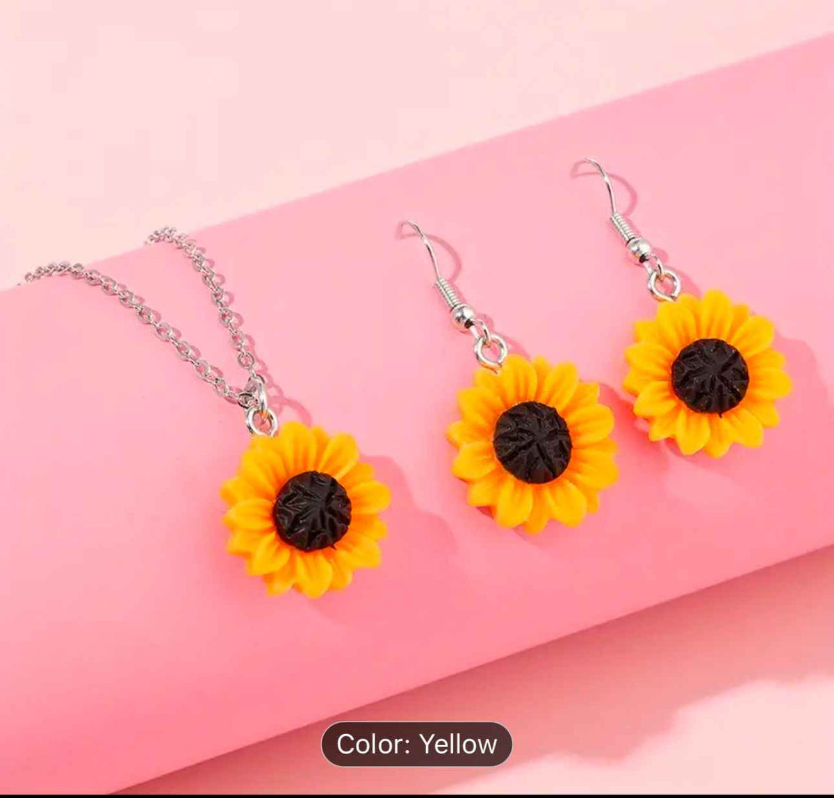 Sunflower Earring and chain Sunshine Women Jewelry in Munich