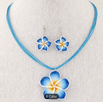 Polymer Clay Flower Necklace Sets with Dangle Earing Women Girl in Berlin
