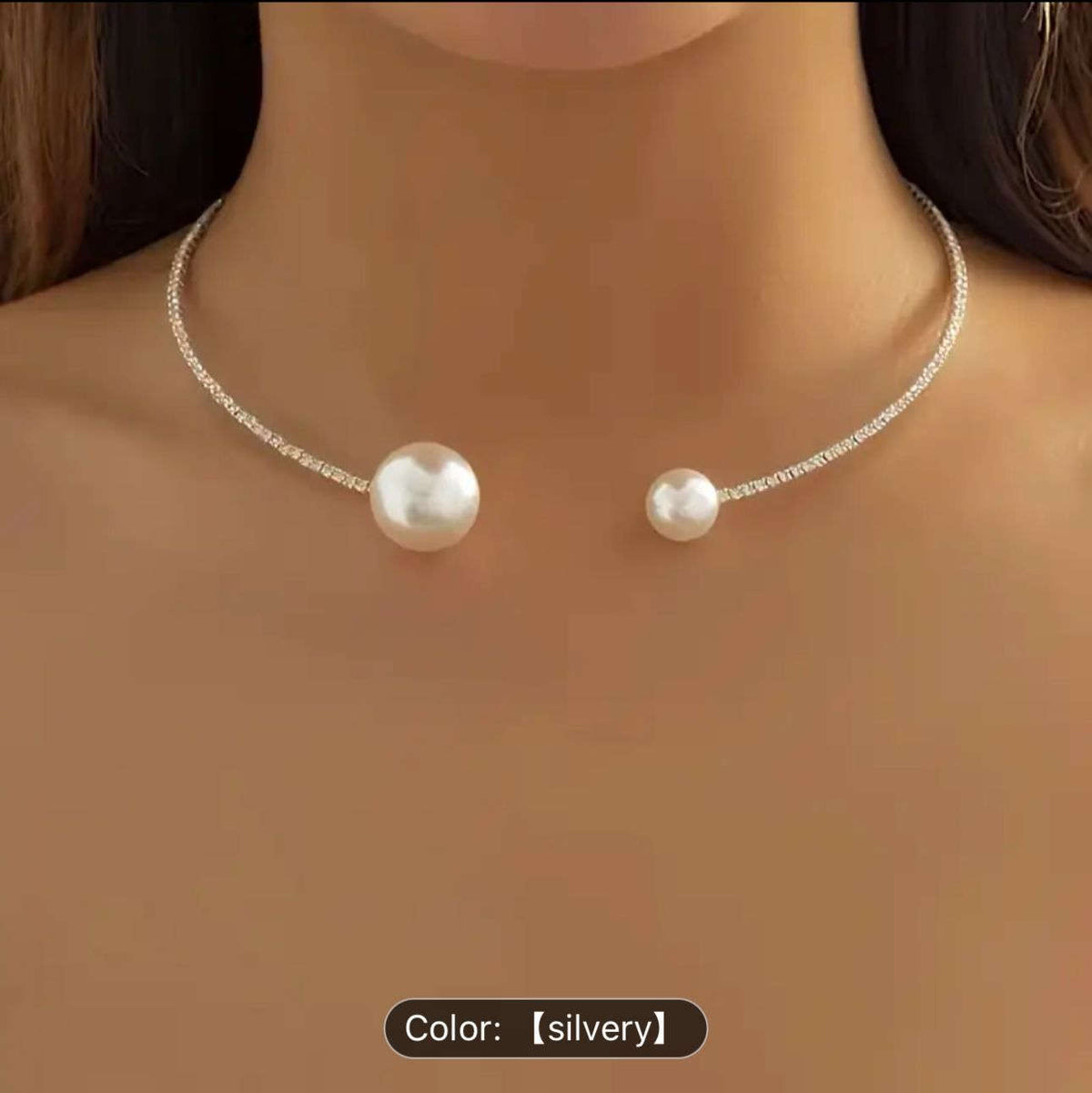 Open Collar Necklace Pearl Necklace in Munich