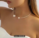 Open Collar Necklace Pearl Necklace in Munich
