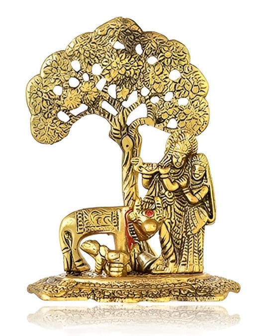 Gold-Toned & Black Metal Religious Idol Showpiece in Germany