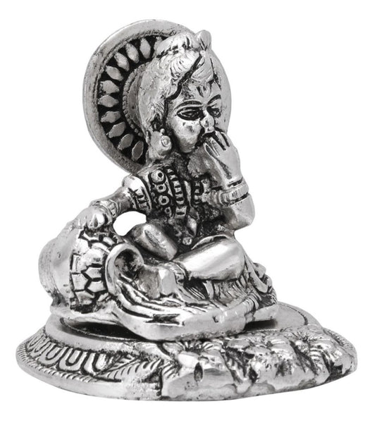 Antique Silver-Toned Bal Gopal Krishna Idol Showpiece in Munich