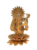 Gold-Toned Metal Radha Krishna Murti Statue Showpiece in Germany