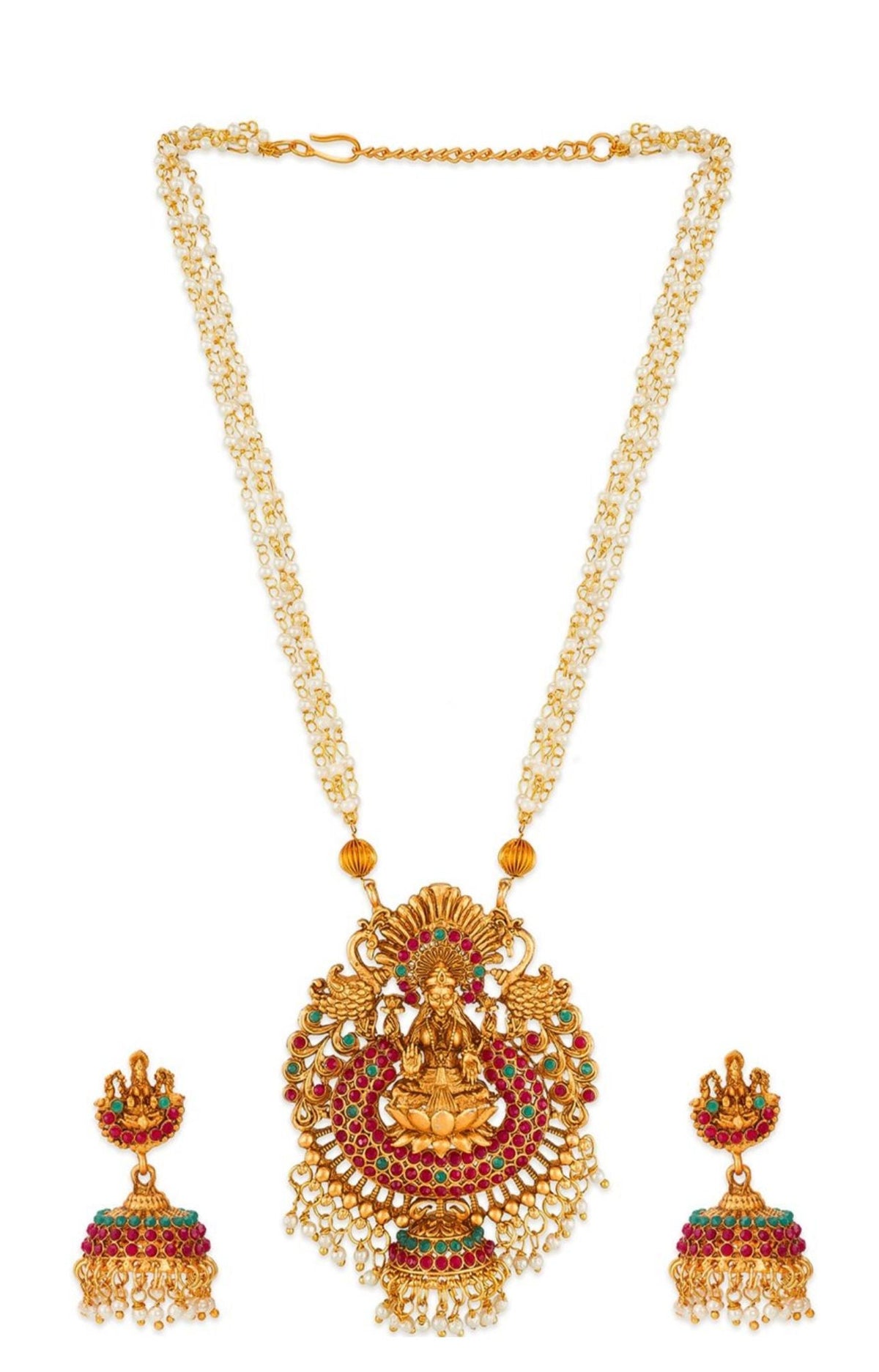 Gold-Plated Gold-Toned Choker Necklace Jewellery Set in Germany