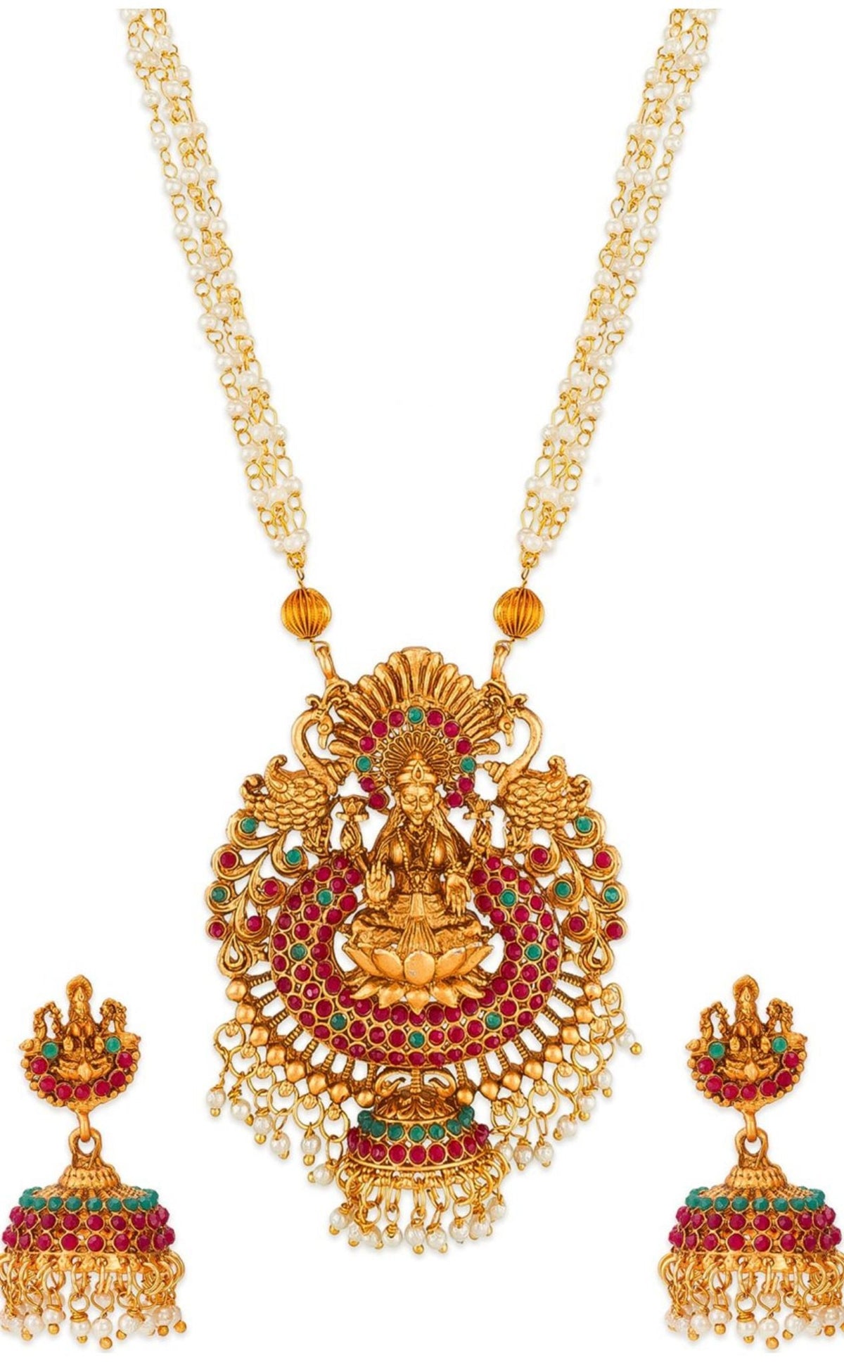 Gold-Plated Gold-Toned Choker Necklace Jewellery Set in Germany