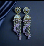 Premium Unique Mirror And Beads Jhumki Earrings in Germany Namma Markt