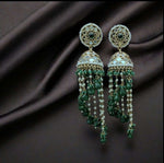 Premium Unique Mirror And Beads Jhumki Earrings in Germany Namma Markt