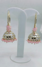 Beaded  Textured Round Shaped Jhumkas Earrings for Women in Germany