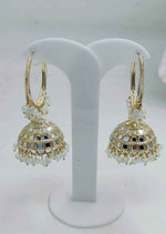 Beaded  Textured Round Shaped Jhumkas Earrings for Women in Germany