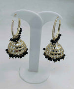 Beaded  Textured Round Shaped Jhumkas Earrings for Women in Germany