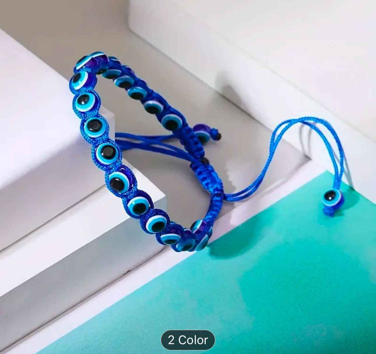 Handmade Blue Colour Thread With Silk Dori Evil Eye Bracelet in Berlin