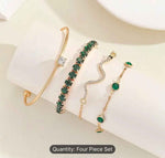 Green Rhinestone Snake Design Bracelet in Berlin
