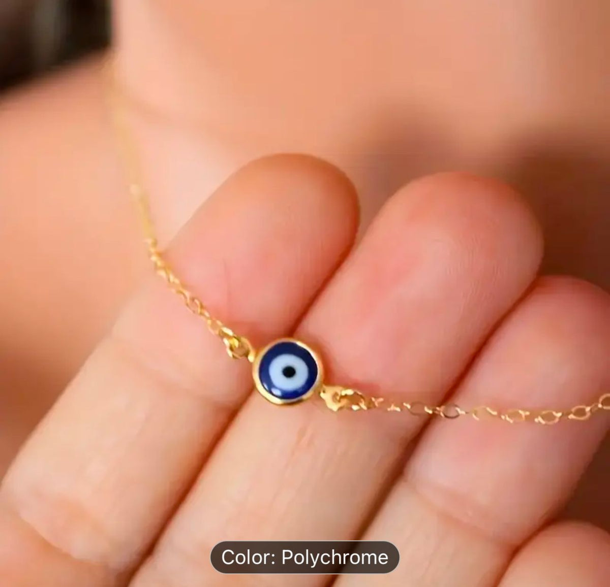 Elegant & stylish gold plated evil eye chain pendant for girls & women in Germany