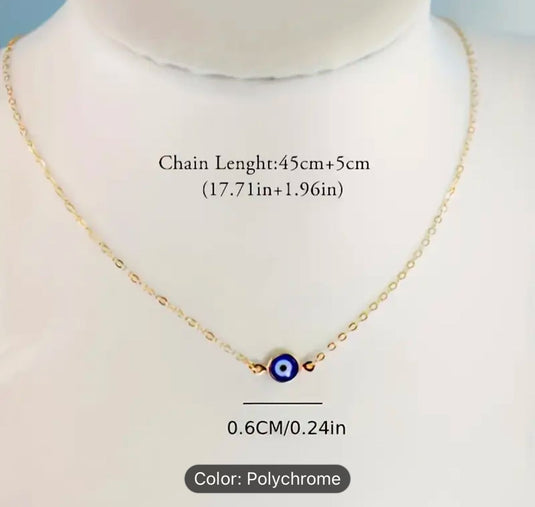 Elegant & stylish gold plated evil eye chain pendant for girls & women in Germany