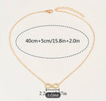 Stainless Steel Jewelry Infinity Pendant Choker Necklaces for Women in Germany