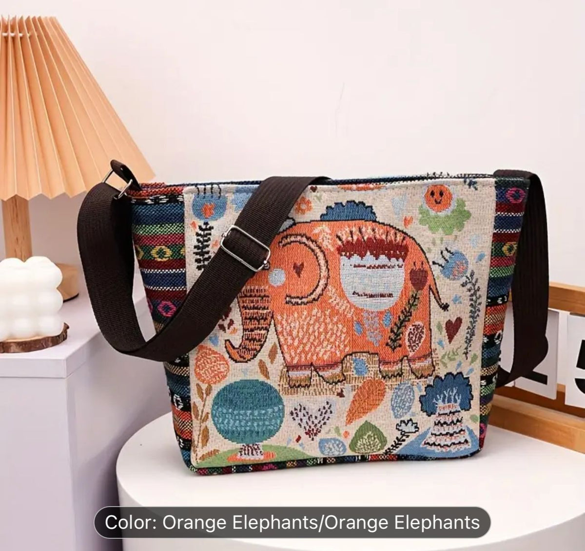 Vibrant Elephant Crossbody Bag in Germany