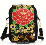 Embroidery Women Shoulder Bag Flower Pattern in Munich