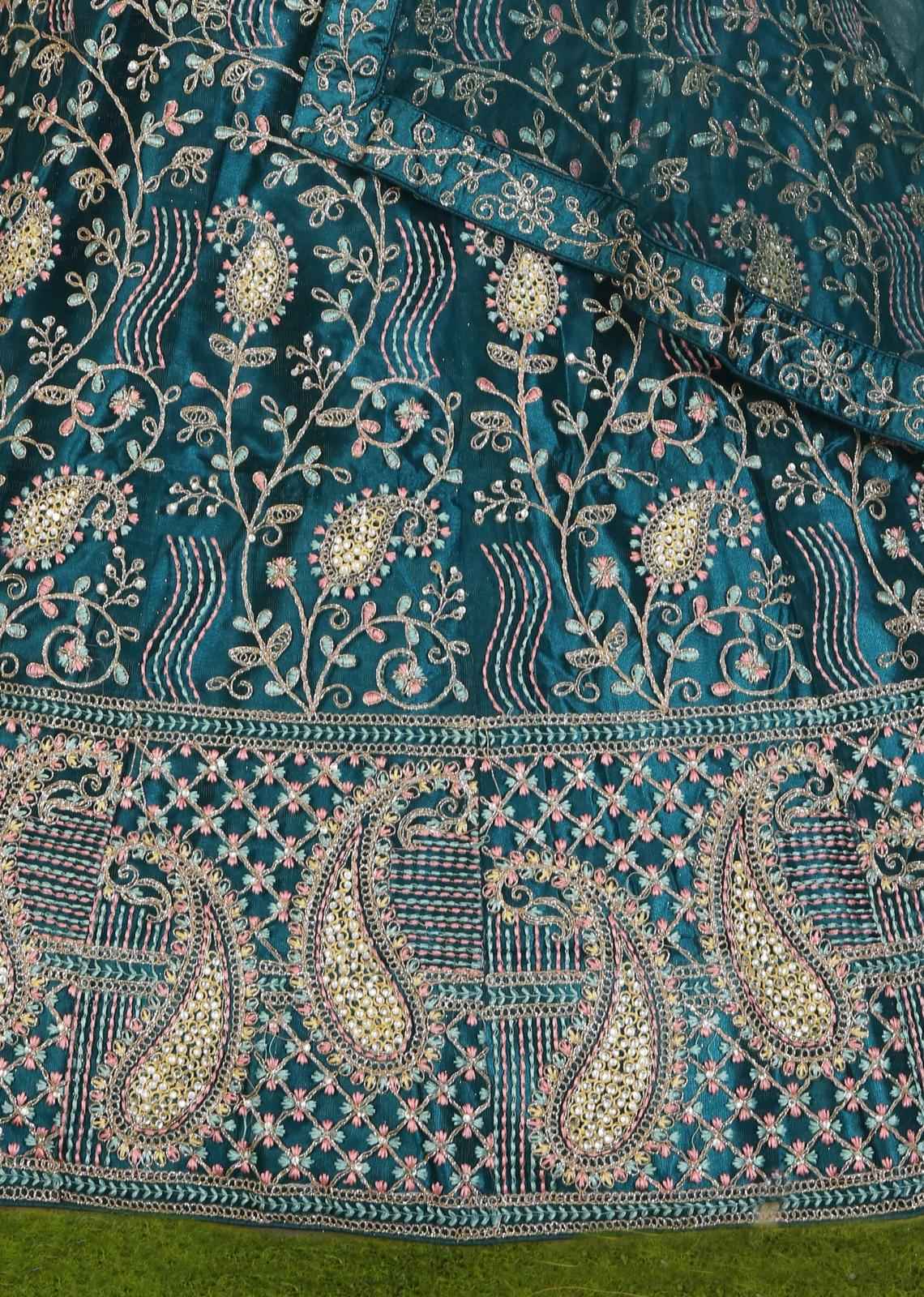 DESIGNER EMBROIDERY WORK LEHENGA CHOLI IN GERMANY