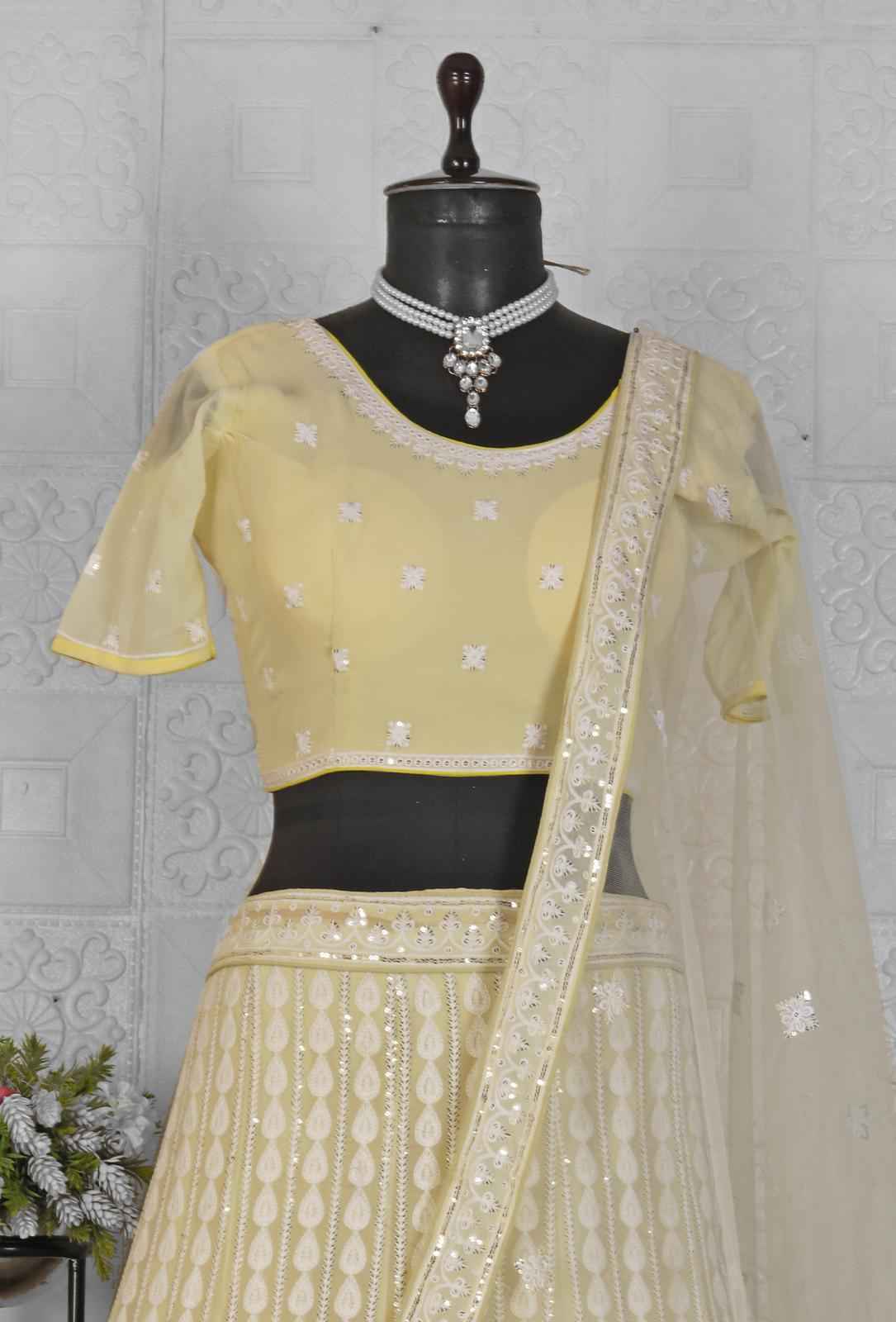 Georgette Party Wear Lehenga in Germany