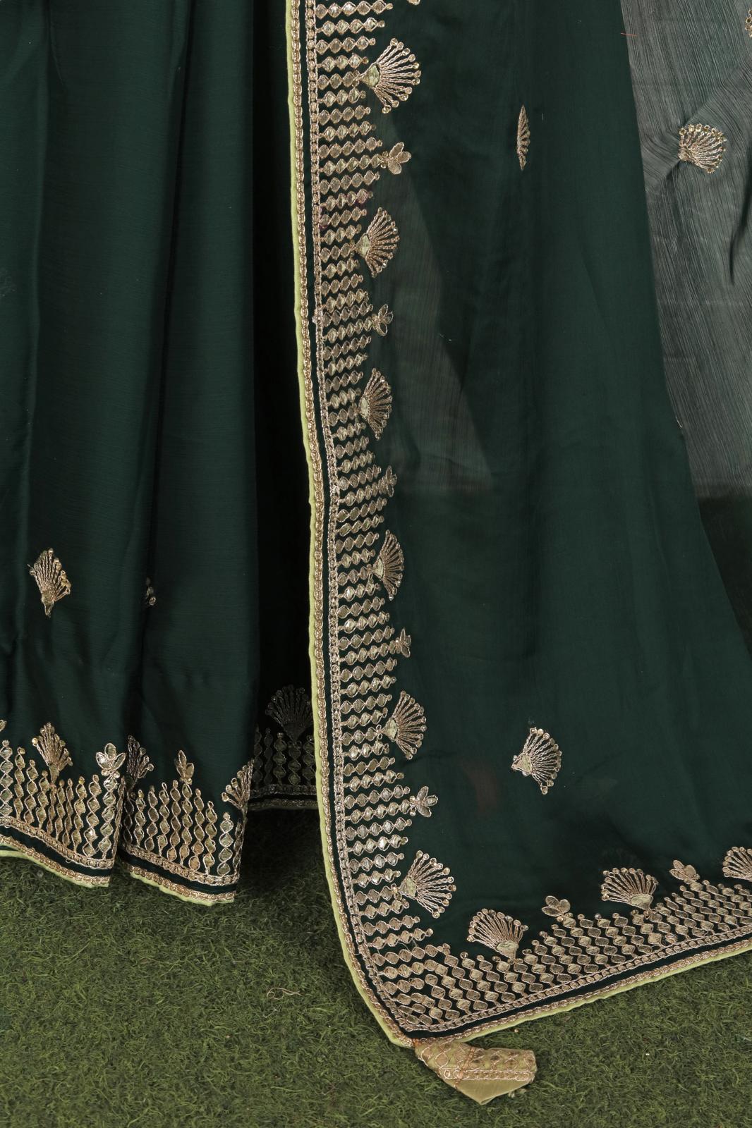 Beautiful organza saree with stitched blouse in Berlin