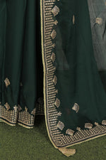 Beautiful organza saree with stitched blouse in Berlin