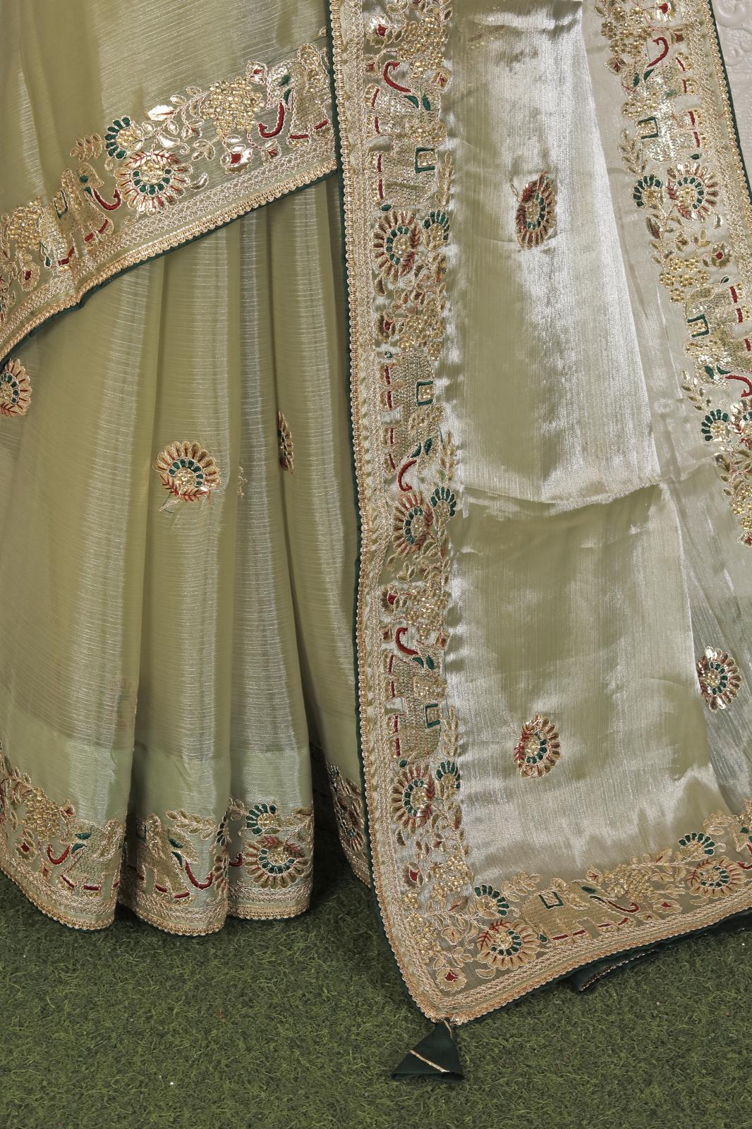 Unique Embroidered Organza Saree in Berlin