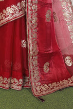 Beautiful Organza saree with stitched blouse in Munich