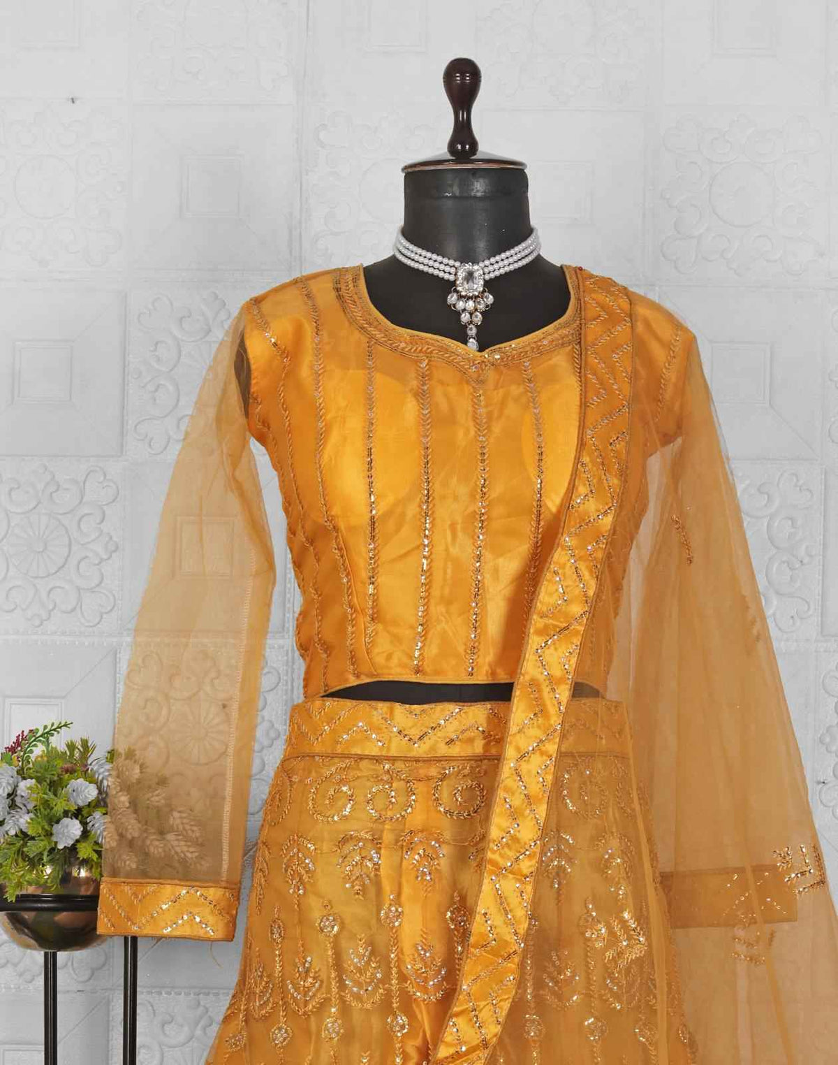 Beautiful Embroided net Lehanga in Munich