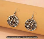 Ruby Drop Dangle Earrings Silver Teardrop Vintage Earrings in Germany