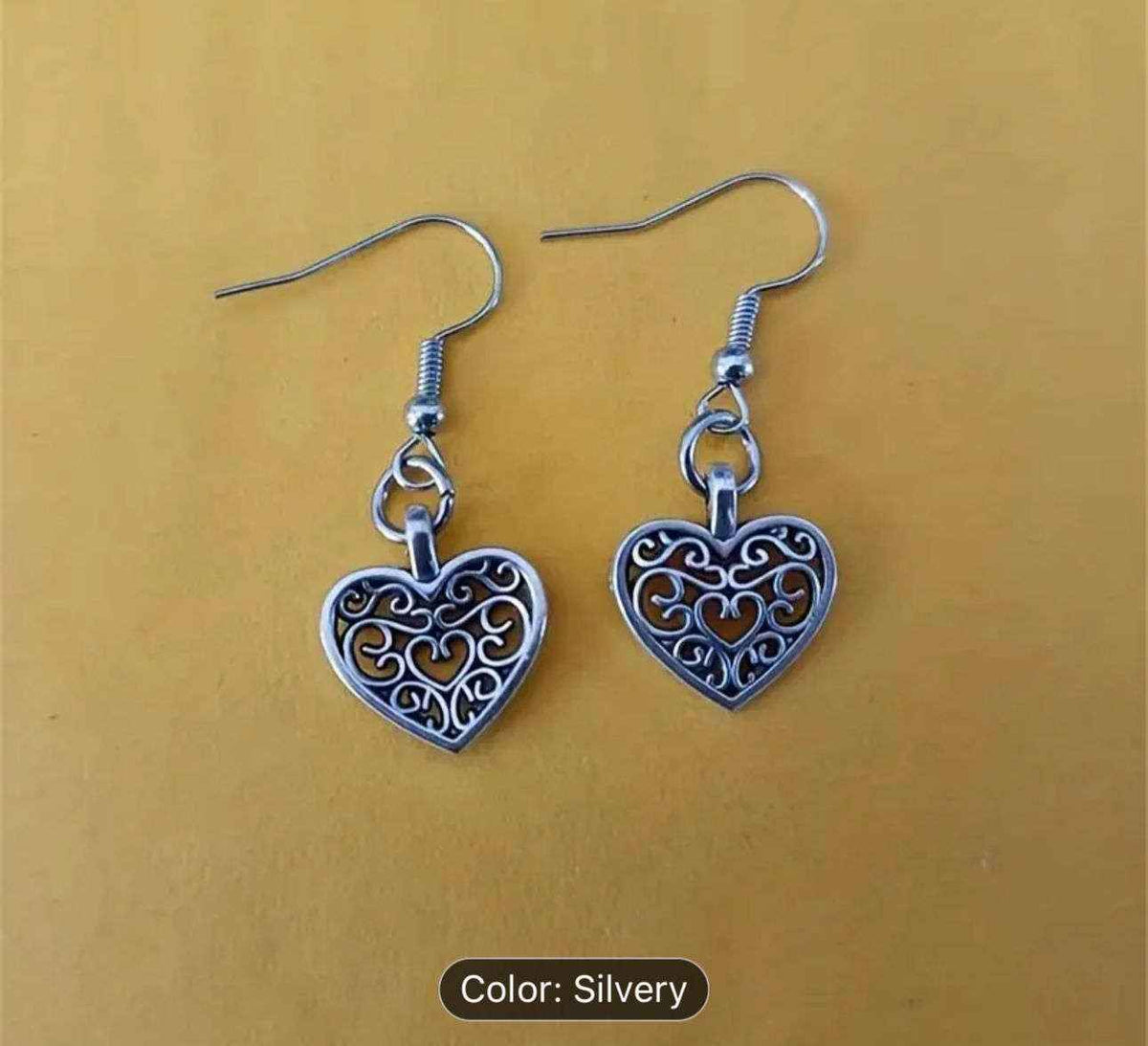 Filigree Heart Earrings in Germany