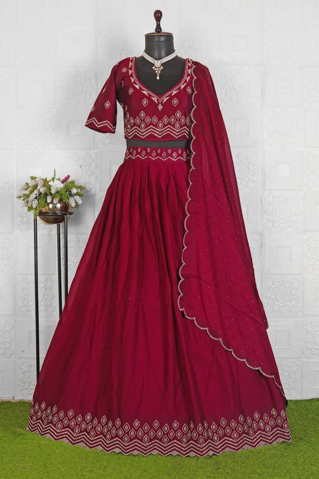 Beautiful Soft Silk Work Lehenga Choli in Germany