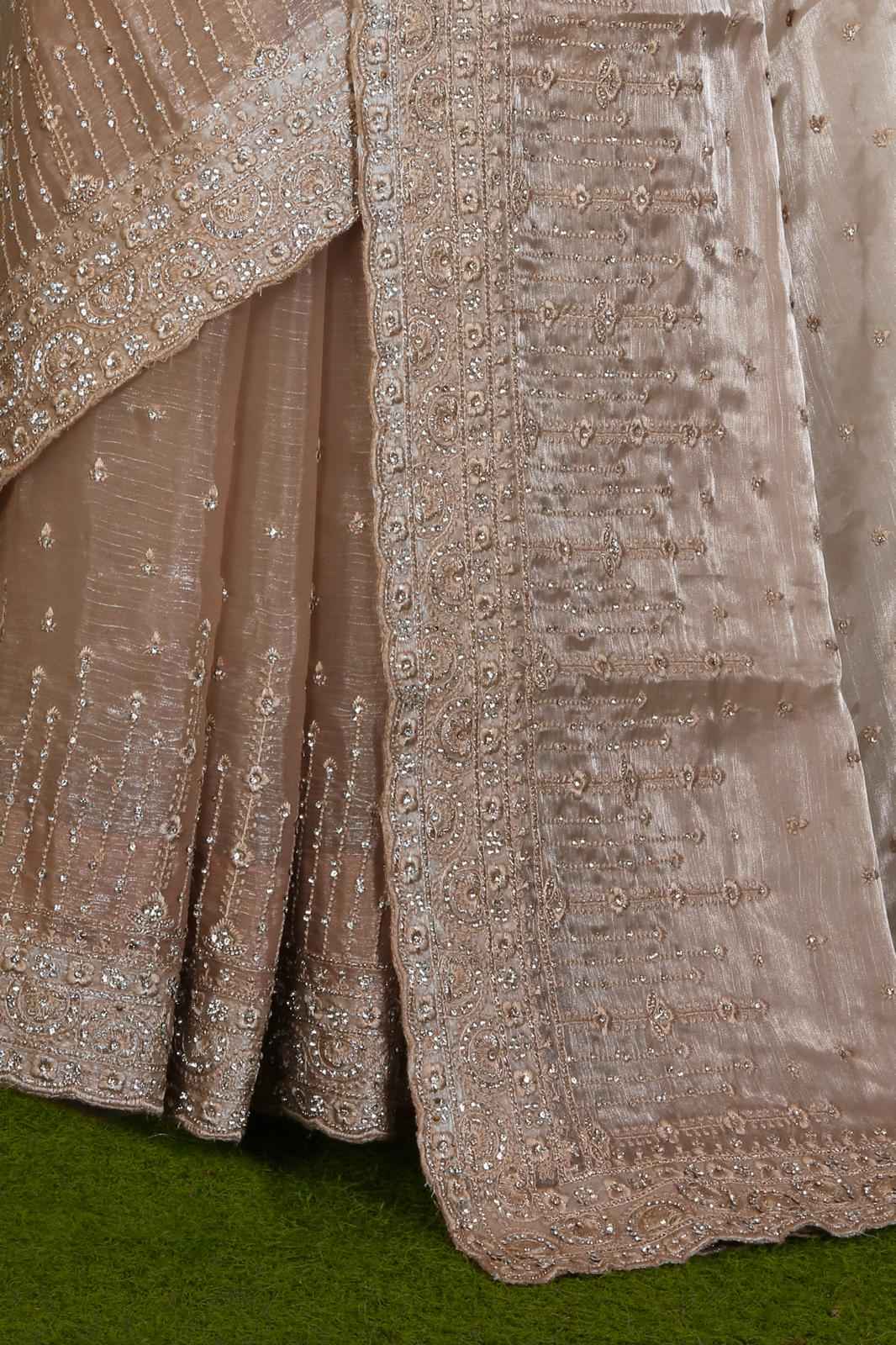 Chiffon Embroidered Saree Set Munich