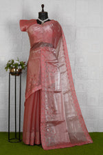 Beautiful Organza saree with stitched blouse in Munich