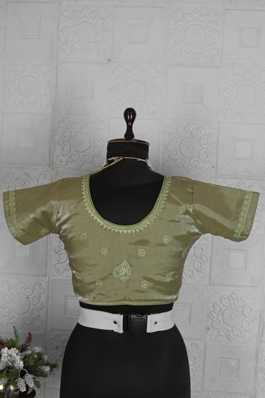 Beautiful Organza saree with stitched blouse in Munich