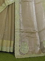 Beautiful Organza saree with stitched blouse in Munich