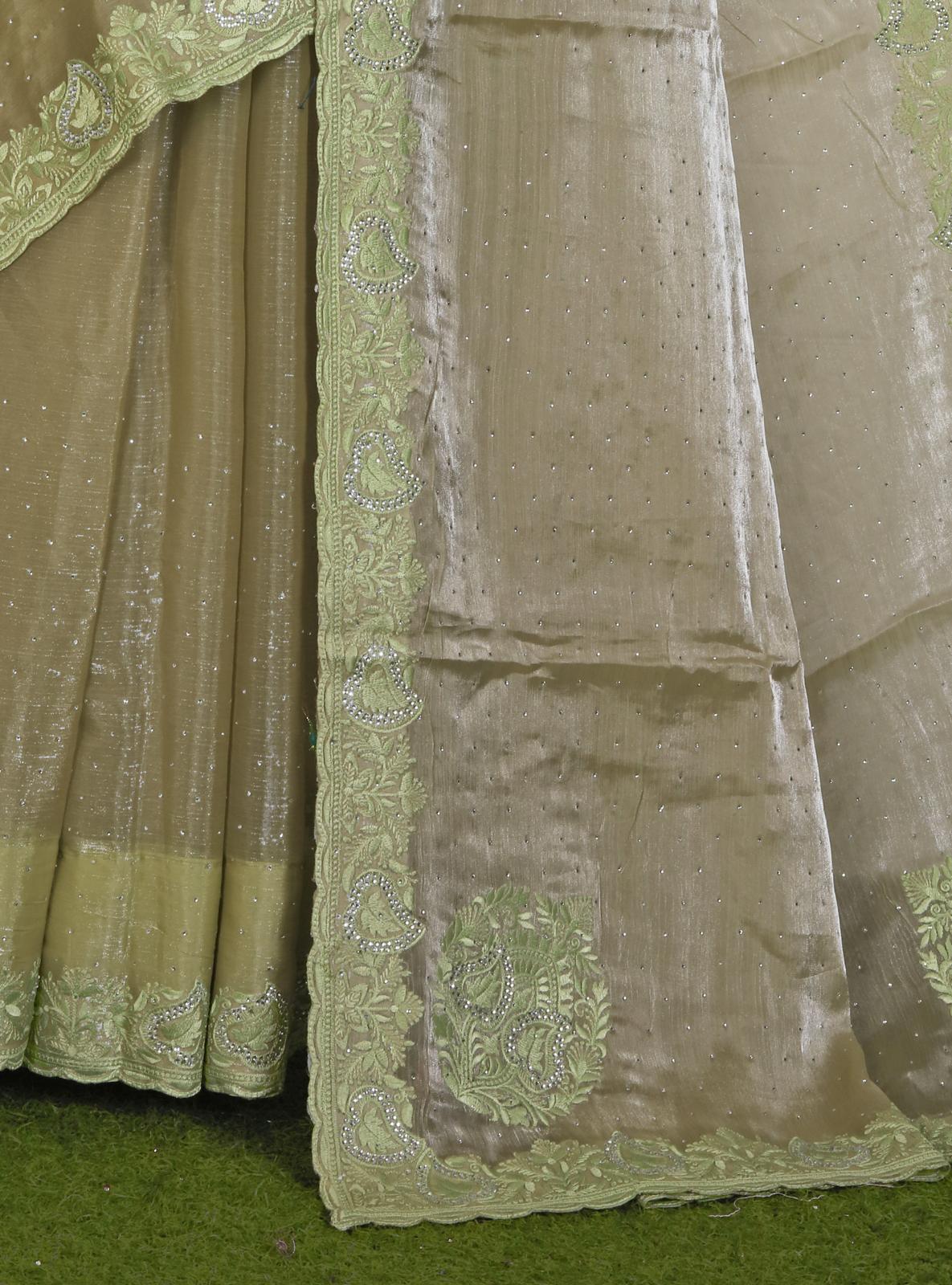 Beautiful Organza saree with stitched blouse in Munich