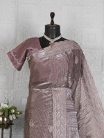 Chiffon Embroidered Saree Set Munich