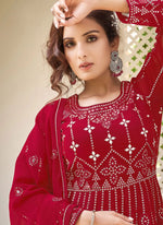 Sequins Embroidered Georgette Sharara Suit in Germany