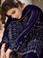 Sequins Embroidered Georgette Sharara Suit in Germany