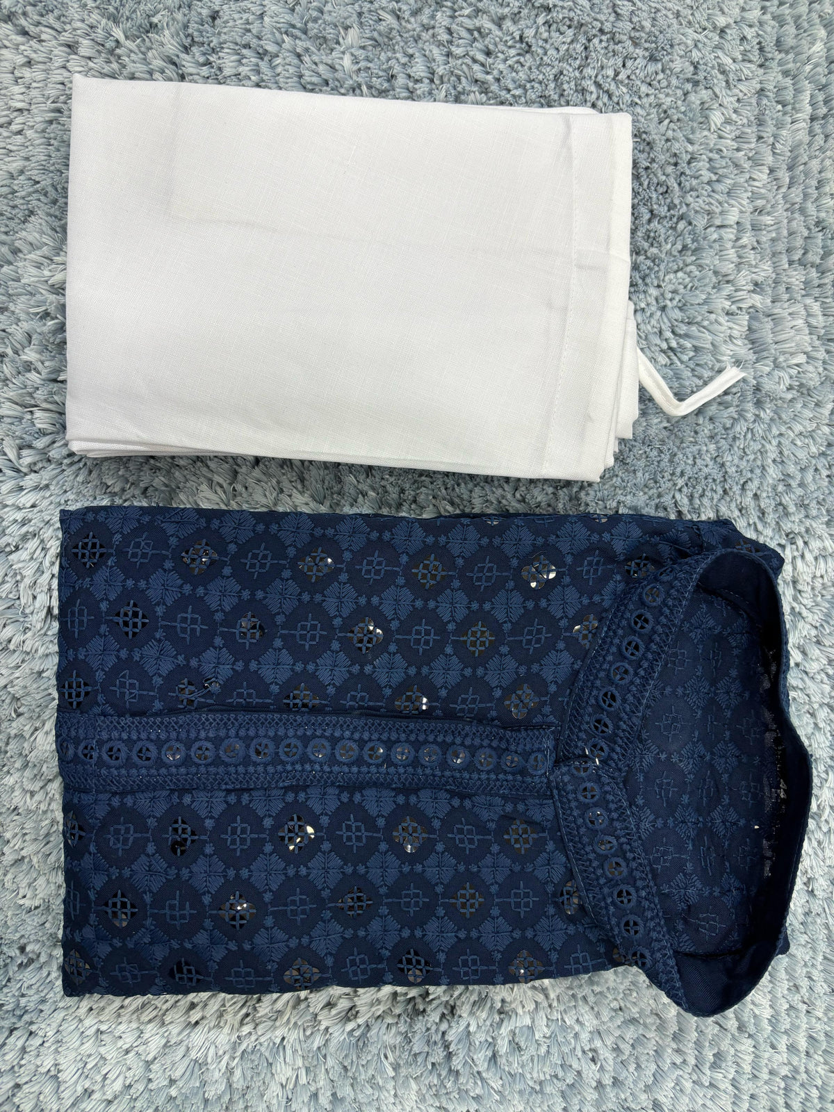 MENS CHIKENKARI HEAVY RAYON KURTA IN GERMANY