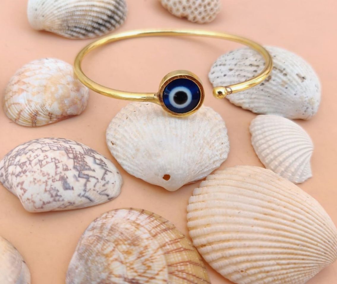 Handmade Evil Eye Size Adjustable Bracelet in Germany