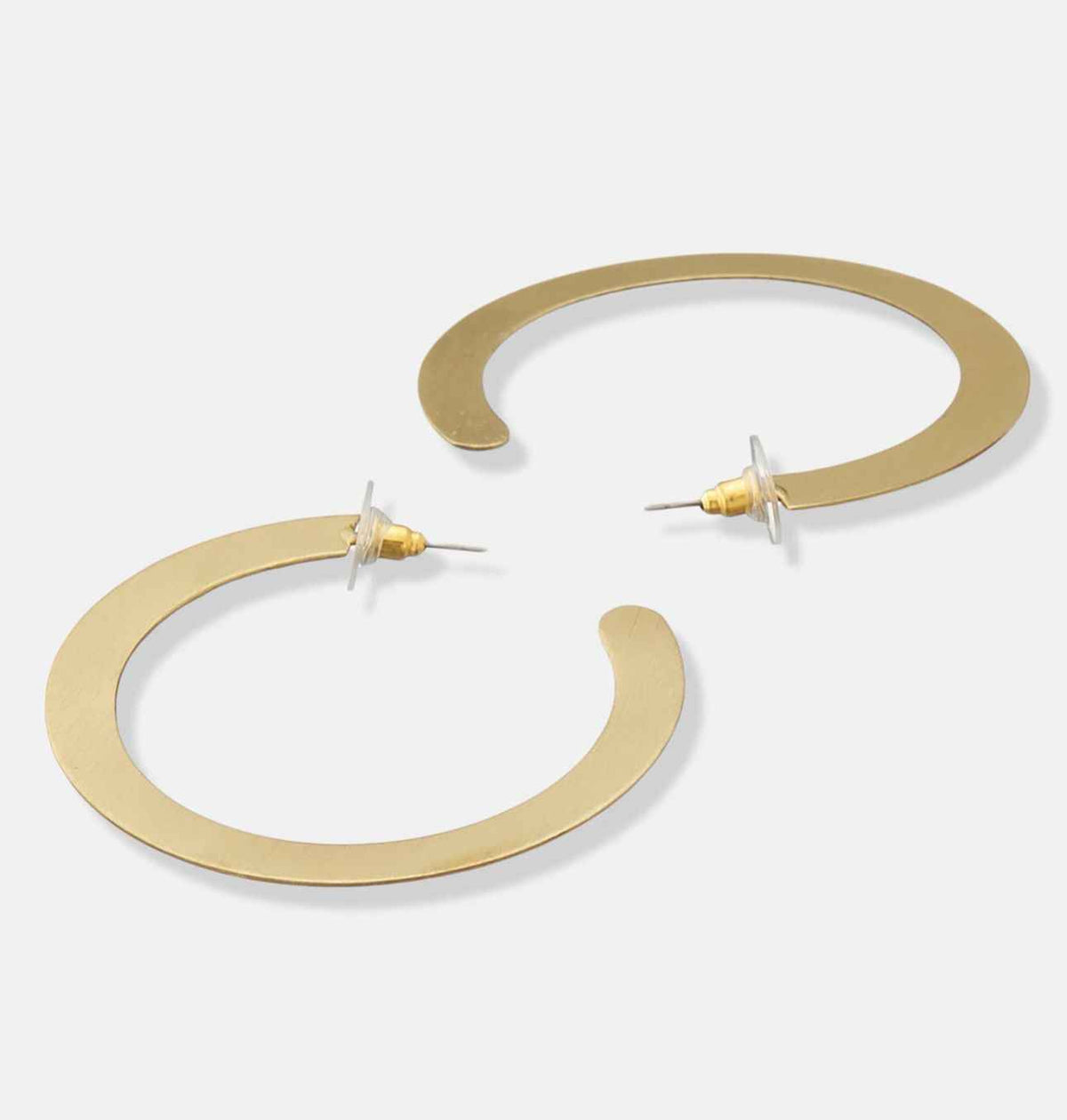Gold Plated Partywear Lightweight Brass Earring in Berlin