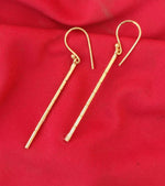 Handmade Brass stick design hook Earring in Berlin