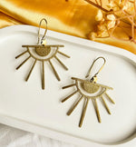 Golden Brass Fancy Earrings For Girl And women in Munich